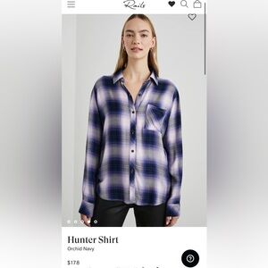 Like New, Rails Hunter Shirt Orchid and Navy